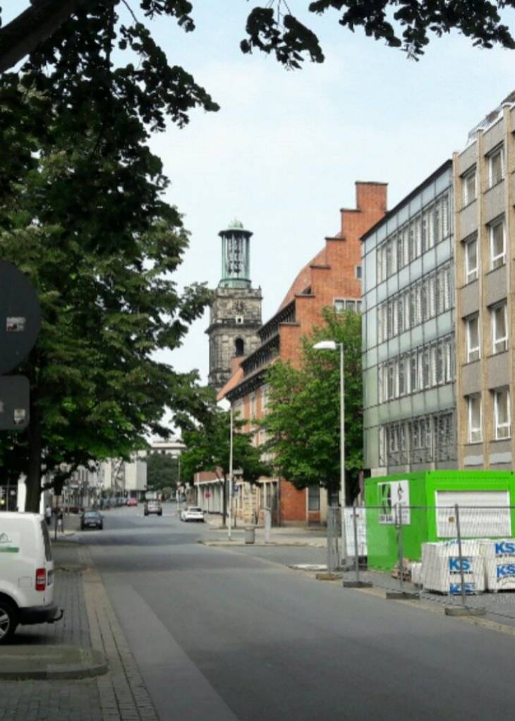 Blick in die Breite Straße Richtung Aegidienkirche