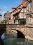 Blick über die Leinbrücke Richtung Beginenturm.
