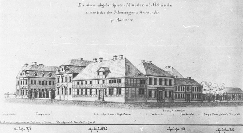 Ministerialgebäude 1830, Quelle:Bildarchiv Foto Marburg