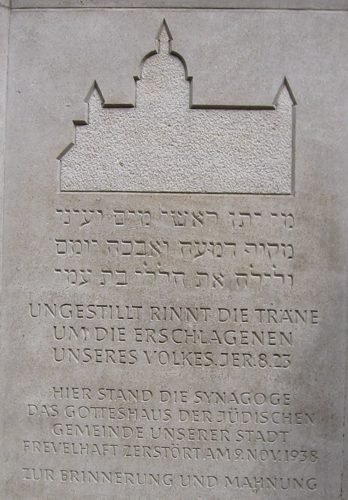 Gedenktafel zur Synagoge in Hannover 2002, (c) stadthistorie.info
