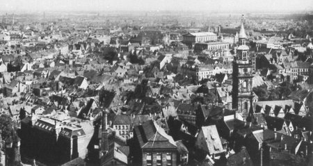 Blick in Richtung Ägidientorkirche 1938, Quelle:Bildarchiv Foto Marburg