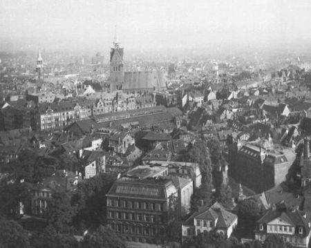 Blick in Richtung Marktkirche 1938, Quelle:Bildarchiv Foto Marburg