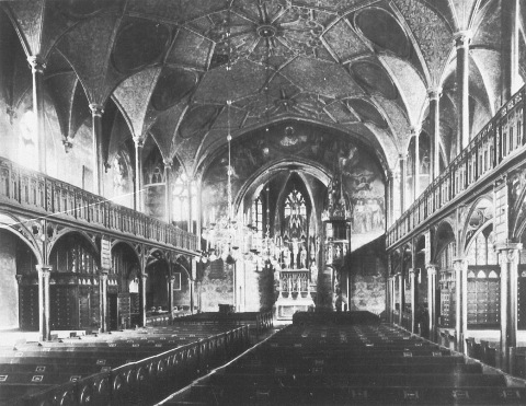 Innenraum der Aegidienkirche 1894, Quelle:Bildarchiv Foto Marburg